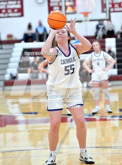 Thumbnail 3 in Wildwood Catholic vs Delran (South Jersey Invitational) photogallery.