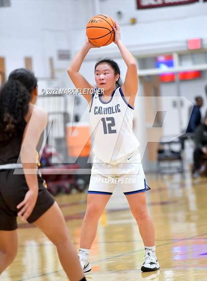 Thumbnail 2 in Wildwood Catholic vs Delran (South Jersey Invitational) photogallery.