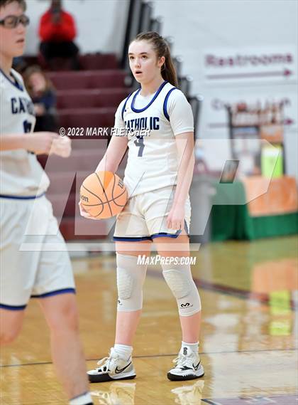 Thumbnail 2 in Wildwood Catholic vs Delran (South Jersey Invitational) photogallery.