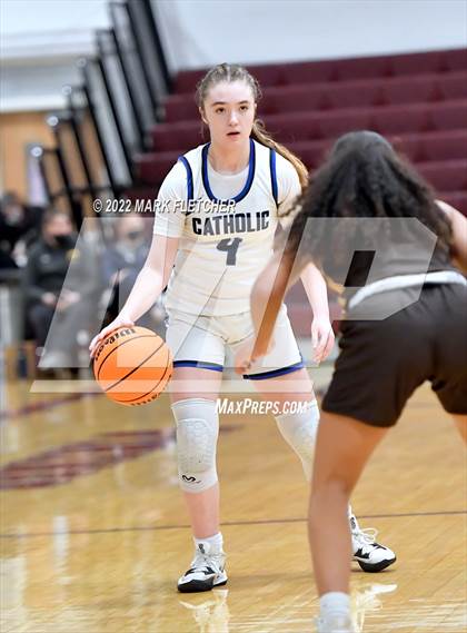 Thumbnail 3 in Wildwood Catholic vs Delran (South Jersey Invitational) photogallery.