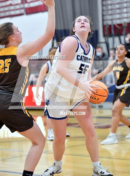 Thumbnail 2 in Wildwood Catholic vs Delran (South Jersey Invitational) photogallery.