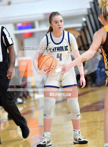 Thumbnail 3 in Wildwood Catholic vs Delran (South Jersey Invitational) photogallery.