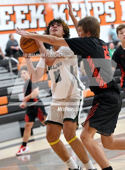 Thumbnail 3 in New Smyrna Beach vs DeLand (JV Shoot-out at Spruce Creek) photogallery.