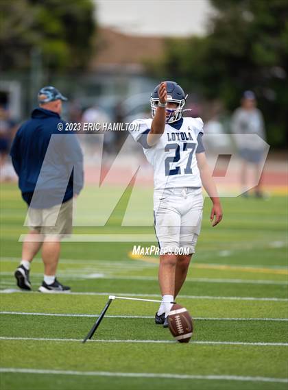 Thumbnail 1 in Loyola@Mira Costa (Scrimmage) photogallery.