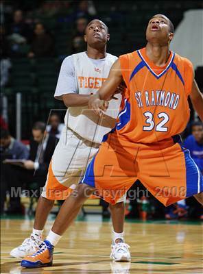 Thumbnail 1 in St. Raymond Boys vs Linden (Prime Time Shootout) photogallery.