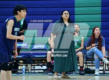 Thumbnail 2 in JV: Denver East vs Kennedy photogallery.