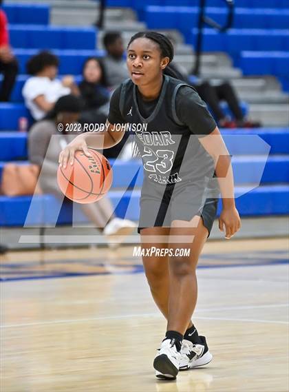 Thumbnail 2 in Cedar Park vs Hardin Jefferson (McDonald's Texas Invitational) photogallery.