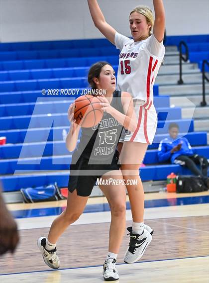 Thumbnail 1 in Cedar Park vs Hardin Jefferson (McDonald's Texas Invitational) photogallery.