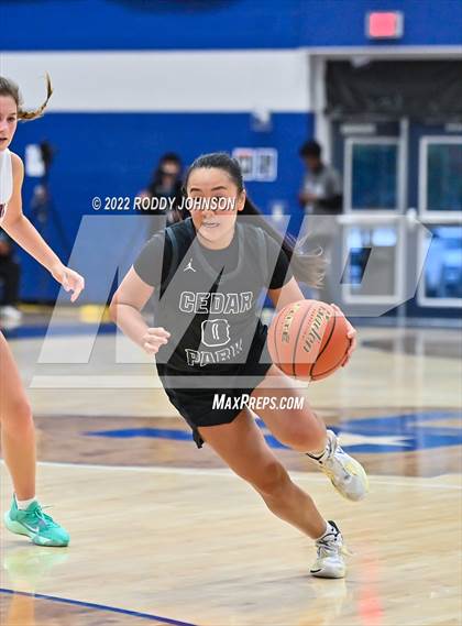 Thumbnail 3 in Cedar Park vs Hardin Jefferson (McDonald's Texas Invitational) photogallery.