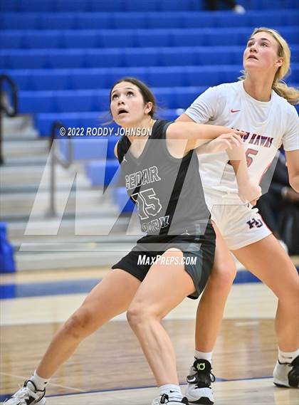 Thumbnail 2 in Cedar Park vs Hardin Jefferson (McDonald's Texas Invitational) photogallery.