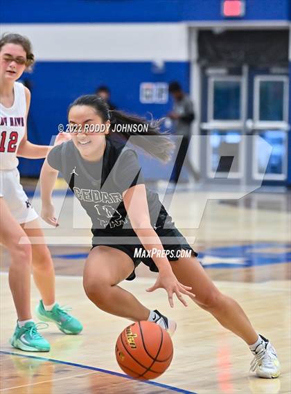 Thumbnail 3 in Cedar Park vs Hardin Jefferson (McDonald's Texas Invitational) photogallery.