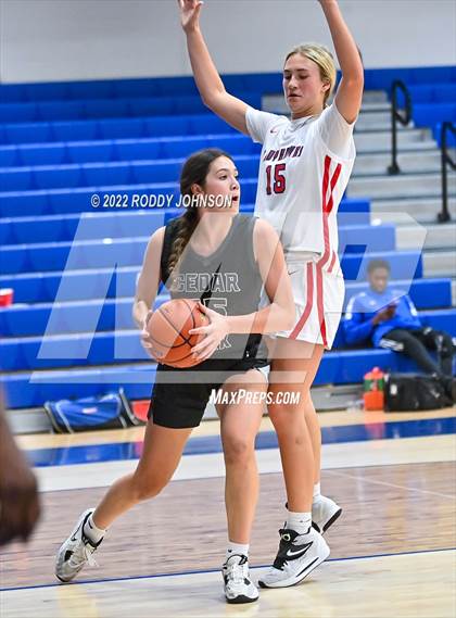 Thumbnail 3 in Cedar Park vs Hardin Jefferson (McDonald's Texas Invitational) photogallery.