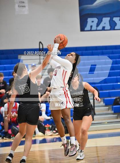 Thumbnail 3 in Cedar Park vs Hardin Jefferson (McDonald's Texas Invitational) photogallery.