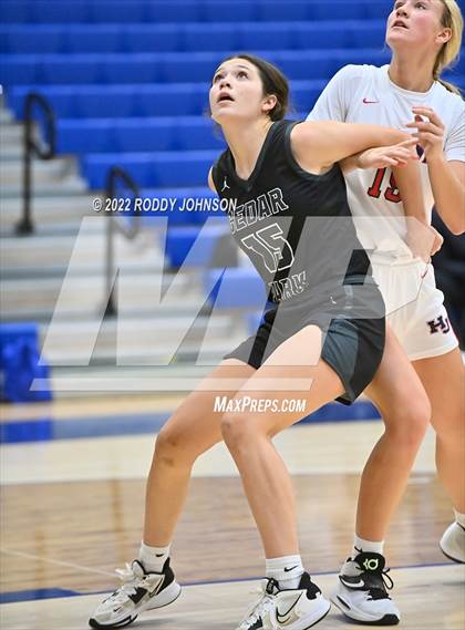 Thumbnail 3 in Cedar Park vs Hardin Jefferson (McDonald's Texas Invitational) photogallery.
