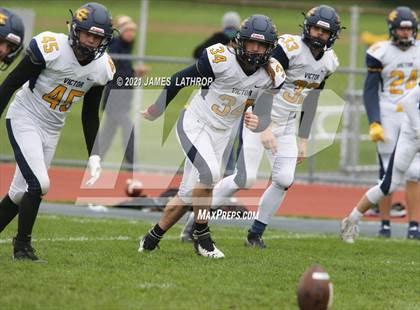 Thumbnail 1 in Victor @ Rush-Henrietta (NYSPHAA Section 5 Class AA Playoff) photogallery.