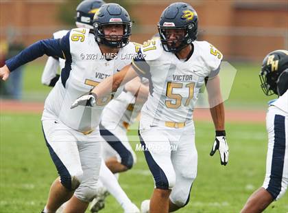 Thumbnail 3 in Victor @ Rush-Henrietta (NYSPHAA Section 5 Class AA Playoff) photogallery.