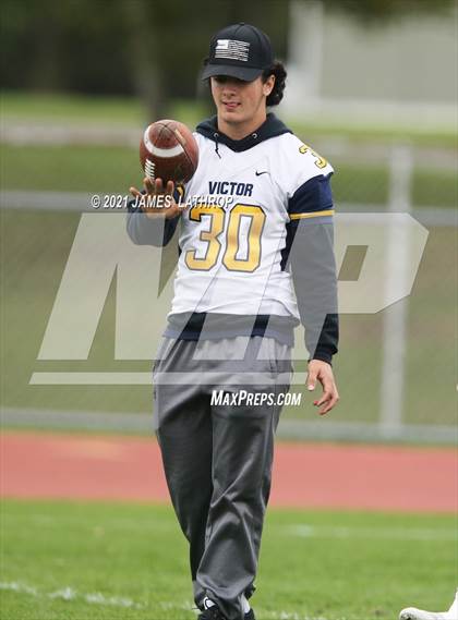 Thumbnail 3 in Victor @ Rush-Henrietta (NYSPHAA Section 5 Class AA Playoff) photogallery.
