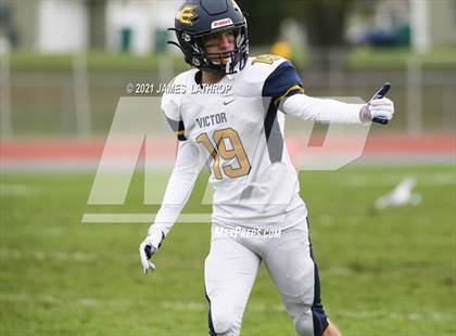 Thumbnail 3 in Victor @ Rush-Henrietta (NYSPHAA Section 5 Class AA Playoff) photogallery.