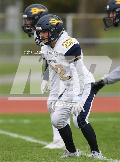 Thumbnail 2 in Victor @ Rush-Henrietta (NYSPHAA Section 5 Class AA Playoff) photogallery.