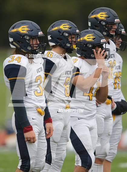 Thumbnail 1 in Victor @ Rush-Henrietta (NYSPHAA Section 5 Class AA Playoff) photogallery.