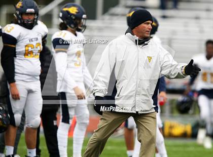 Thumbnail 2 in Victor @ Rush-Henrietta (NYSPHAA Section 5 Class AA Playoff) photogallery.
