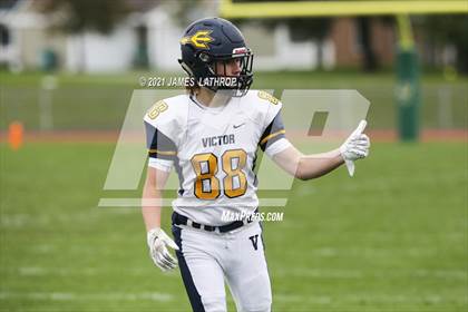 Thumbnail 1 in Victor @ Rush-Henrietta (NYSPHAA Section 5 Class AA Playoff) photogallery.