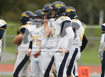 Thumbnail 3 in Victor @ Rush-Henrietta (NYSPHAA Section 5 Class AA Playoff) photogallery.