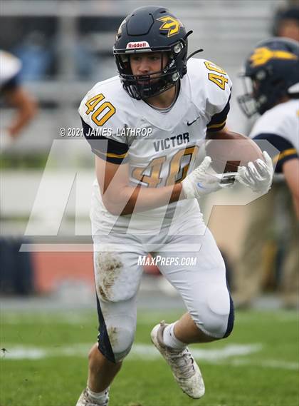 Thumbnail 2 in Victor @ Rush-Henrietta (NYSPHAA Section 5 Class AA Playoff) photogallery.
