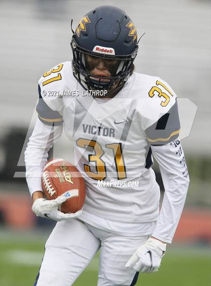 Thumbnail 2 in Victor @ Rush-Henrietta (NYSPHAA Section 5 Class AA Playoff) photogallery.