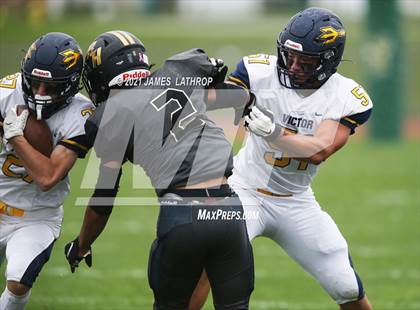 Thumbnail 1 in Victor @ Rush-Henrietta (NYSPHAA Section 5 Class AA Playoff) photogallery.