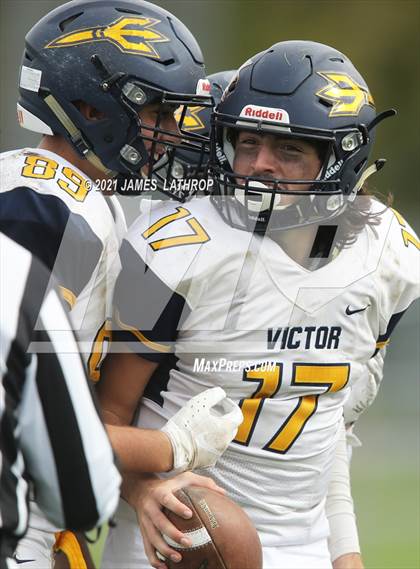 Thumbnail 1 in Victor @ Rush-Henrietta (NYSPHAA Section 5 Class AA Playoff) photogallery.