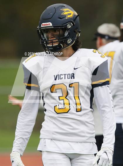 Thumbnail 2 in Victor @ Rush-Henrietta (NYSPHAA Section 5 Class AA Playoff) photogallery.