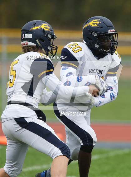 Thumbnail 3 in Victor @ Rush-Henrietta (NYSPHAA Section 5 Class AA Playoff) photogallery.