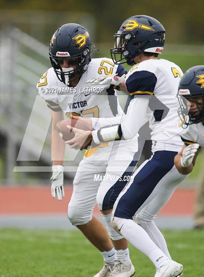 Thumbnail 2 in Victor @ Rush-Henrietta (NYSPHAA Section 5 Class AA Playoff) photogallery.