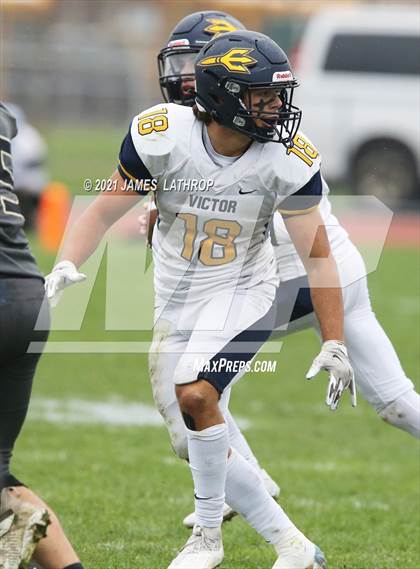 Thumbnail 2 in Victor @ Rush-Henrietta (NYSPHAA Section 5 Class AA Playoff) photogallery.