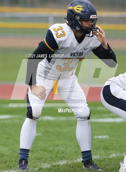 Thumbnail 1 in Victor @ Rush-Henrietta (NYSPHAA Section 5 Class AA Playoff) photogallery.