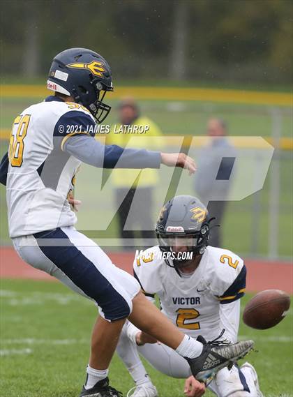 Thumbnail 3 in Victor @ Rush-Henrietta (NYSPHAA Section 5 Class AA Playoff) photogallery.