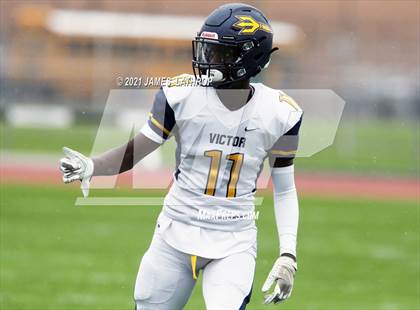 Thumbnail 3 in Victor @ Rush-Henrietta (NYSPHAA Section 5 Class AA Playoff) photogallery.
