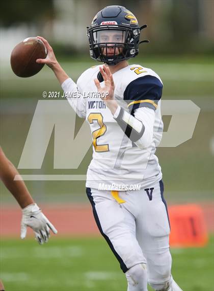 Thumbnail 3 in Victor @ Rush-Henrietta (NYSPHAA Section 5 Class AA Playoff) photogallery.