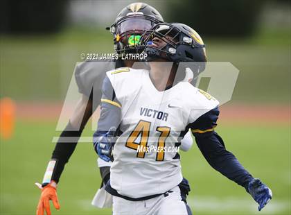Thumbnail 1 in Victor @ Rush-Henrietta (NYSPHAA Section 5 Class AA Playoff) photogallery.