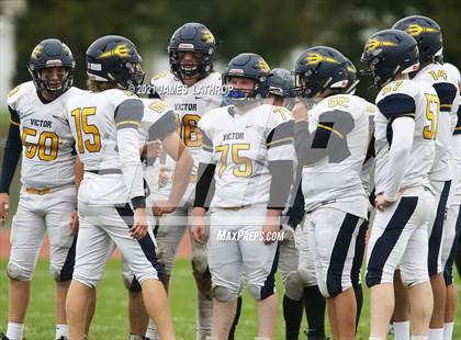 Thumbnail 2 in Victor @ Rush-Henrietta (NYSPHAA Section 5 Class AA Playoff) photogallery.