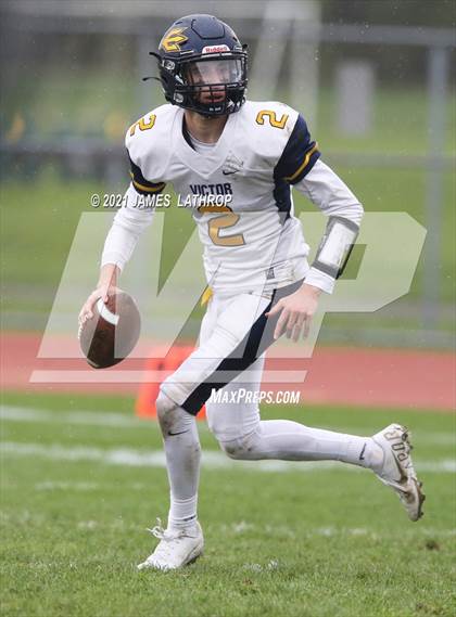 Thumbnail 3 in Victor @ Rush-Henrietta (NYSPHAA Section 5 Class AA Playoff) photogallery.