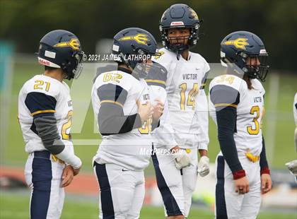Thumbnail 2 in Victor @ Rush-Henrietta (NYSPHAA Section 5 Class AA Playoff) photogallery.