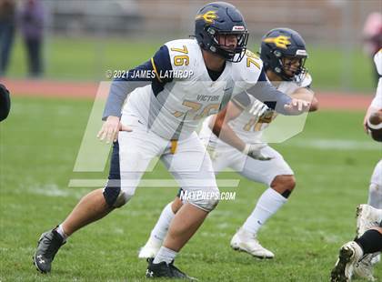 Thumbnail 2 in Victor @ Rush-Henrietta (NYSPHAA Section 5 Class AA Playoff) photogallery.