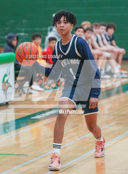 Thumbnail 2 in Cleveland Heights vs. King's Way Christian (Cactus Jam) photogallery.
