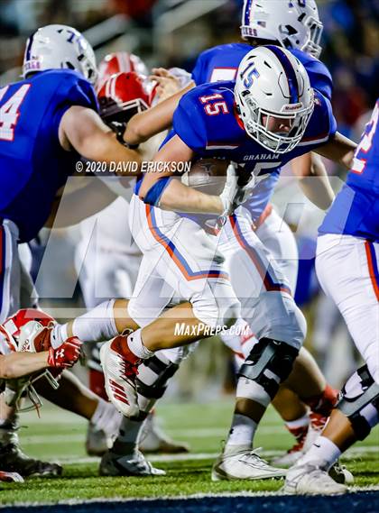 Thumbnail 1 in Graham vs Perryton (UIL 4A Area Playoff) photogallery.