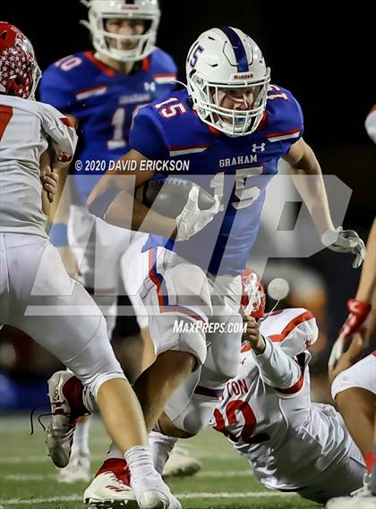 Thumbnail 1 in Graham vs Perryton (UIL 4A Area Playoff) photogallery.