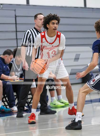 Thumbnail 2 in Brentwood School vs Cleveland (Crown City Round Ball Classic) photogallery.