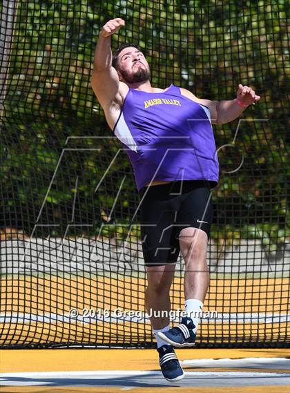 Thumbnail 1 in CIF NCS Masters Track and Field Championships (Boys Discus) photogallery.