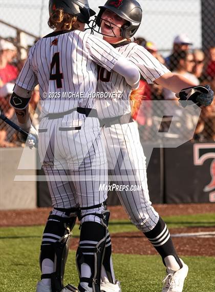 Thumbnail 1 in Melissa @ Aledo (UIL 5A D1 Girls Softball State Semi-Final) photogallery.